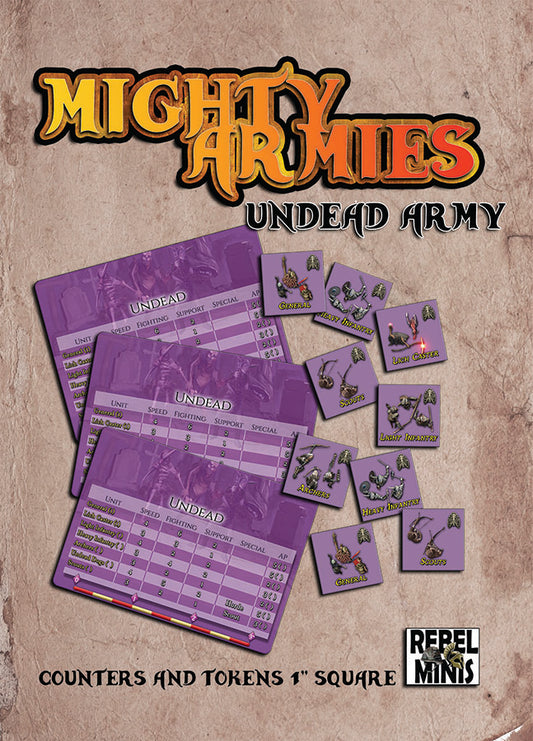 Mighty Armies Undead Army (Counters & Cards)